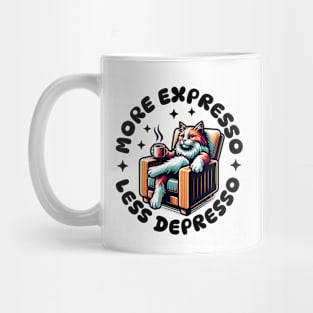 More Expresso Less Depresso Mug